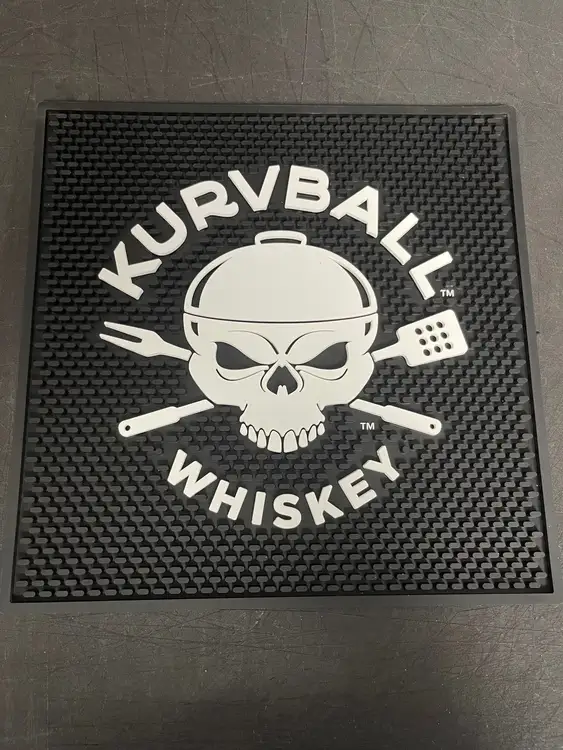 New | in-Stock Falcon Restaurant Supply New Kurvball Barbecue Whiskey Bar Drip Mat 14" X 14" - Shir Bar Equipment Illinois US | Falcon Restaurant Supply #1376101
