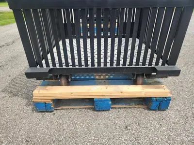 USED CUSTOM DESIGNED & FABRICATED MILD STEEL SQUARE RETORT BASKET