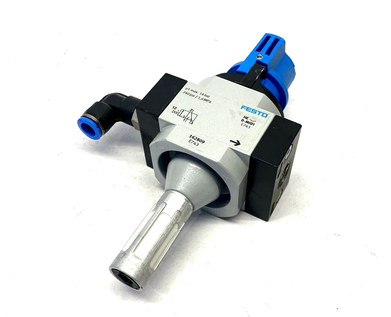 HE-3/8-D-MIDI | Festo  Pneumatic On/Off Valve 162809 - Used
