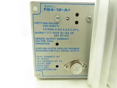 Condor F24-12-A+ Power Supply 120/240VAC Input 24VDC Output