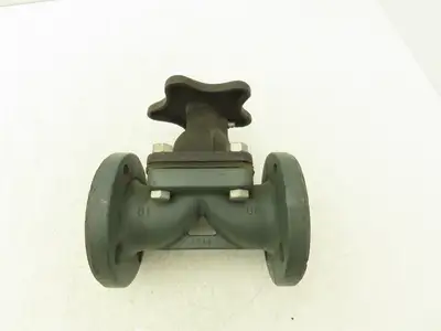 Rockwell 1-1/2" Flanged Diaphragm Pinch Valve  Non-Rising Stem Fig CWP 5