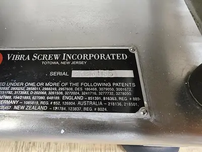 Used VibraScrew  Screw Conveyor (Feeder), 2'' Diameter X 18'' Long