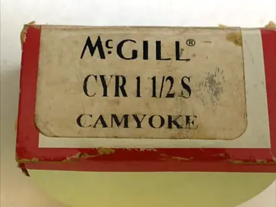 USED MCGILL CAMROL YOKE TYPE CAM FOLLOWER 1.5" ROLLER 7/16" BORE SEALED