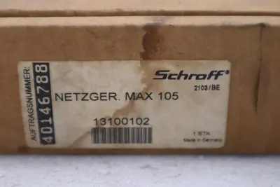 NEW IN BOX PENTAIR SCHROFF 13100-102 / 13100102 POWER SUPPLY STOCK H478