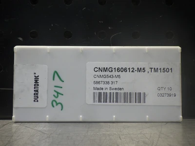 SECO Carbide Inserts QTY10 CNMG160612-M5 TM1501 (LOC1279B)
