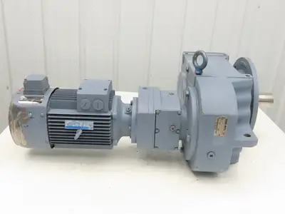 Guomao GFF87R57-YVP2.2-4P-452-M6 Gear Motor 452:1 Ratio 4rpm 2.2kw 480V 3PH