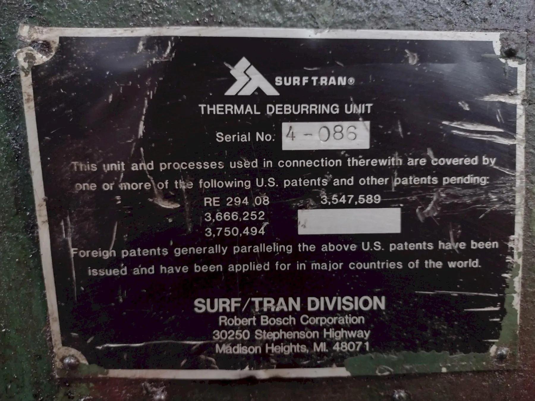 USED BOSCH SURFTRAN C-250