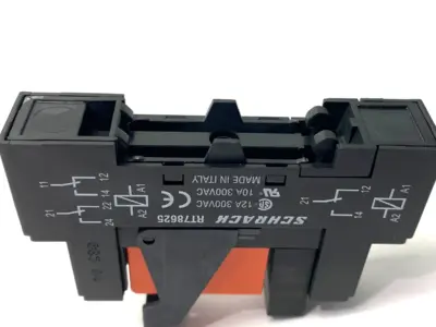Used Schrack Power Socket Base 300VAC 12A w/ RT424024 Relay 24VDC Relays & Switches Michigan US | Maverick Industrial Sales #1393002