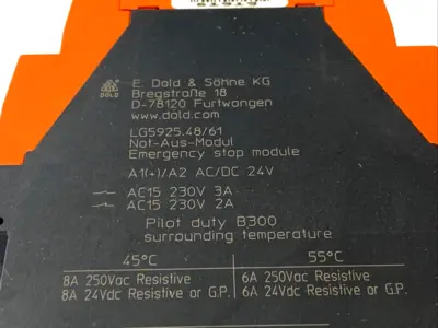 Used Dold LG5925.48/61 AC/DC24V, 0061919 Relays & Switches Michigan US | Maverick Industrial Sales #1397863