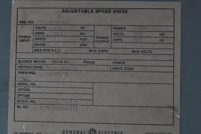 USED GENERAL ELECTRIC 7VMXDO72CD0L