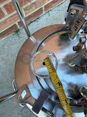USED ALLOY PRODUCTS 10 LITER STAINLESS STEEL PROCESS / PRESSURE VESSEL 40 PSI