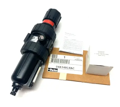 USED PARKER MODULAR FILTER/REGULATOR 1/2" NPT 5 MICRON