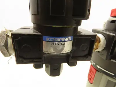 Koganei FR300-03-A Pneumatic Filter Regulator Throttle Valve Assembly 3/8" NPT