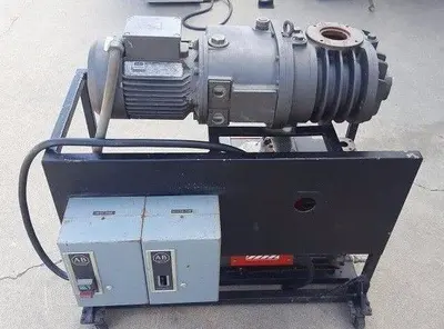 EDWARDS 40 TWO STAGE ROTARY VACUUM PUMP , GEC alpak motor 090SD