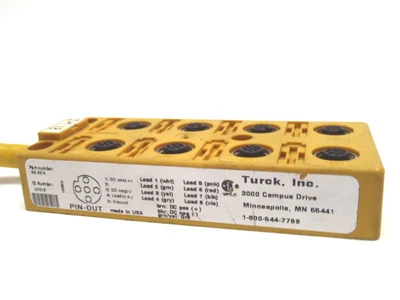 VB-80-5,U7013 | Turck VB 80-5 Eurofast 8-Port Junction Box U7013 - Used
