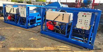 (2) NOV/Brandt HS-3400 VSD decanter centrifuge skids, 316SS.