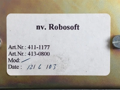 USED ROBOSOFT 411-1177 / 413-0800