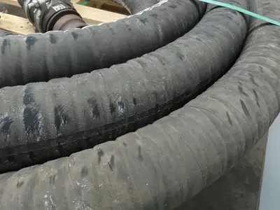 Jason 4470 Dry Bulk Material Suction Hose 3" ID x 73' Gum Rubber 75 PSI