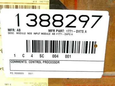 REMANUFACTURED ALLEN BRADLEY 1771-DXTS A INPUT MODULE 1771DXTSA
