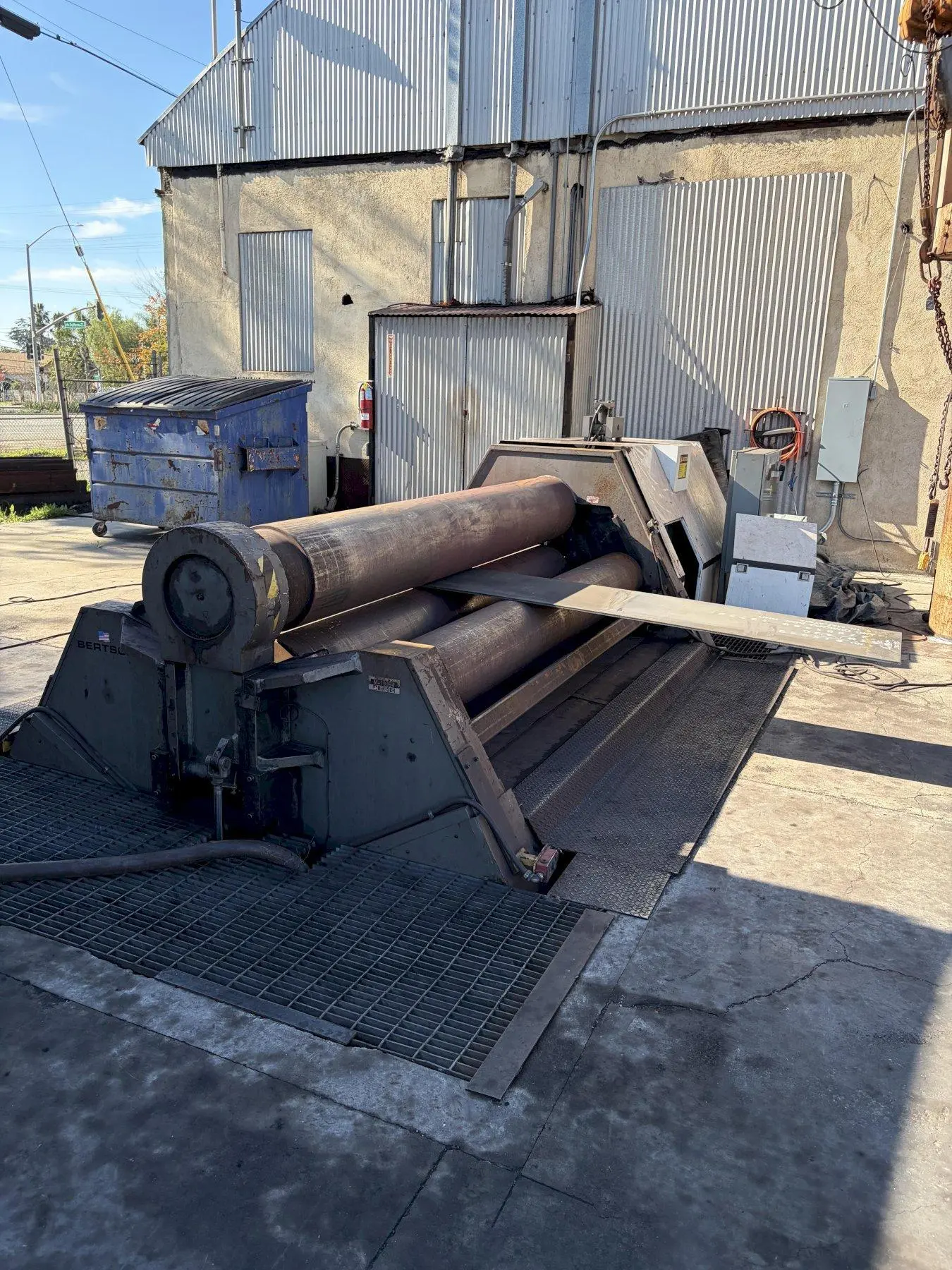 10' x 1" BERTSCH MODEL #100-10 4 ROLL HYDRAULIC PLATE ROLL, 2018: YOBRO #24784