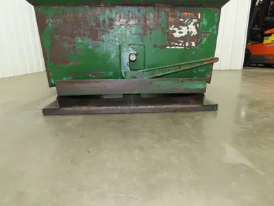Roura Self Dumping Hopper 1/3 Yard Forklift Steel Dumpster 40x48x24"