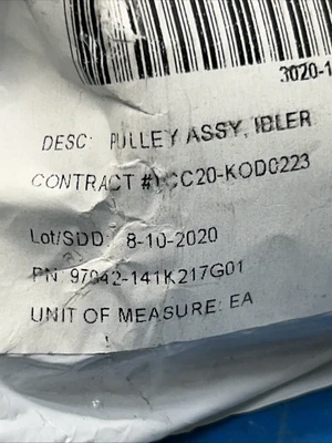 Pulley Assembly Idler 97942 141K217G01 New In Sealed Bag Fast Shipping!