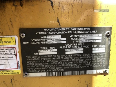 Used 2015 VERMEER BC700XL Brush Chippers California US | Lillo Machinery #1403840