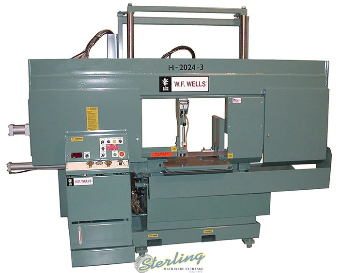 New | in-Stock W.F. WELLS H-2024-3 Horizontal Band Saws California US | Sterling Machinery Exchange #1465960