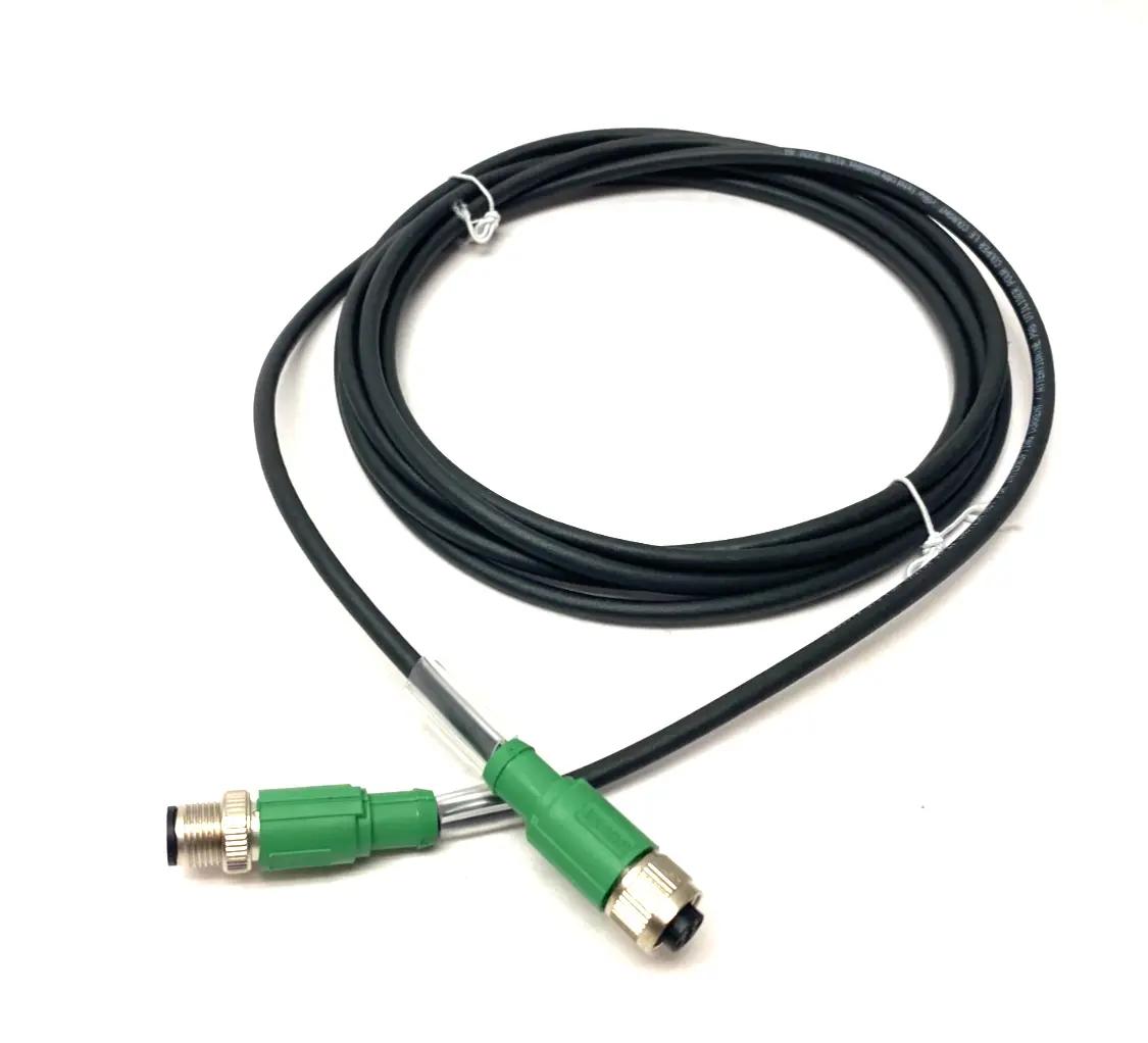 USED PHOENIX CONTACT DOUBLE ENDED CORDSET M12 MALE TO FEMALE