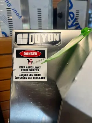 Used: Doyon DL18DP Dough Sheeter w/ 2 Rollers for Sheets Up To 17” W, 120v