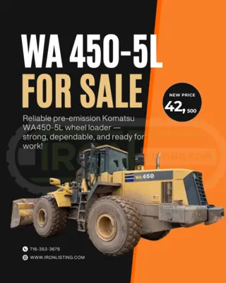 KOMATSU WA450-5L Wheel loader | Iron Listing (10)