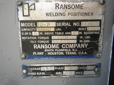 USED 1969 Ransome 10-P
