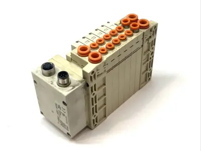 Used SMC Pneumatic Manifold w/ SV1100-5FU Solenoid Valves Solenoid Valves Michigan US | Maverick Industrial Sales #1395614