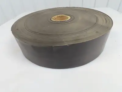 12140 Flexible Magnetic Strip Tape Adhesive Back 12 Mil x  4"x 1300' Roll Black