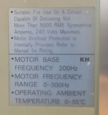 YASKAWA SGDB-20ADG Servo Drive (BIN2.2.1)
