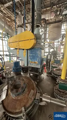 USED Pfaudler 2,000 Gal Pfaudler Glass Lined Reactor, 150/150#