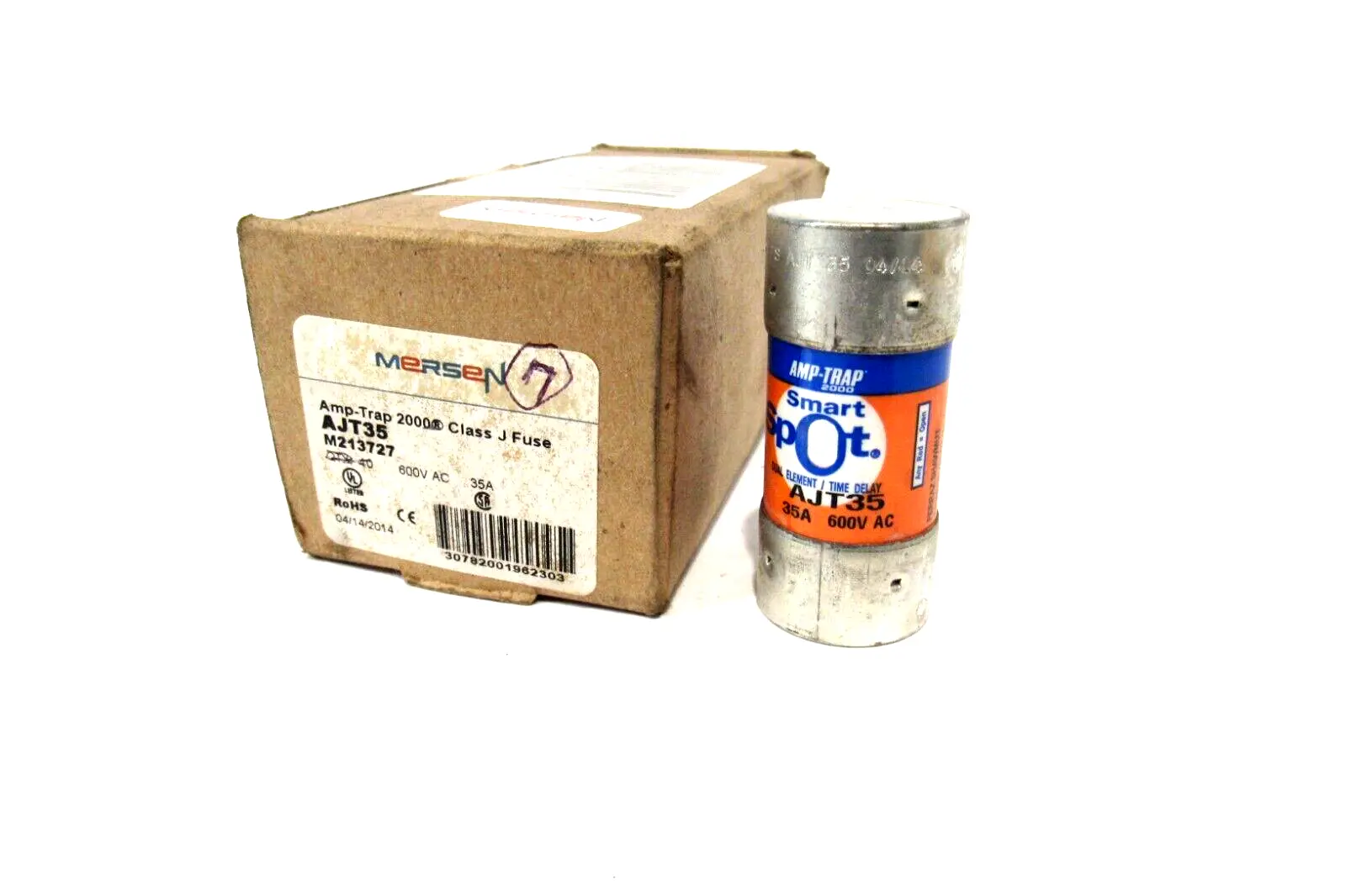 BOX OF 7 NEW MERSEN AJT35 FUSES