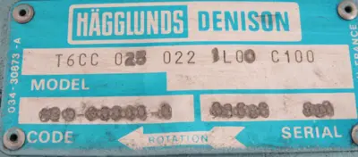 REFURBISHED DENISON T6CC-025-022-1L00-C100 HYDRAULIC PUMP T6CC0250221L00C100