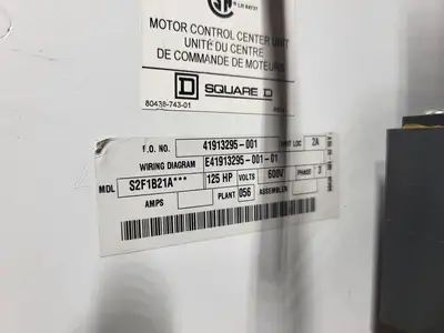 USED SQUARE D MODEL 6