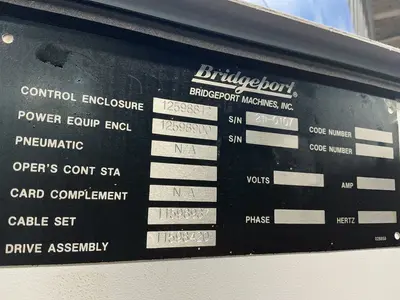 Used BRIDGEPORT VMC 3020 Vertical Machining Centers Ohio US | HGR 24 #1289699