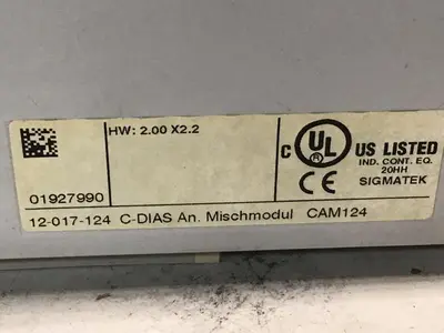 USED SIGMATEK CAM124 12-077-124