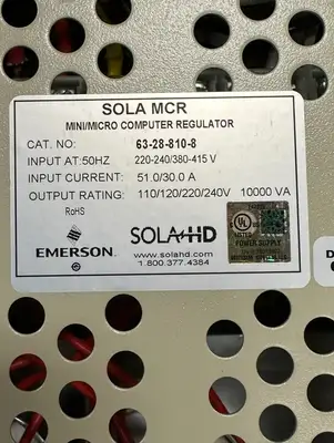 Used SOLA _UNKNOWN_ Transformers South Carolina US | Palmetto Automation #1539659