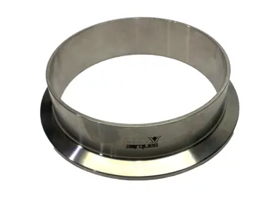 USED SANITUBE STAINLESS STEEL PIPE FITTING T316 3-6/10" ID X 4" OD
