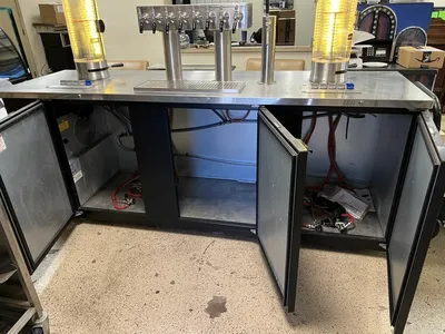 75-0306 Asber 96'' 8 Tap 2 Beer Growler Filling Station CrafTap 3 Beer Filler