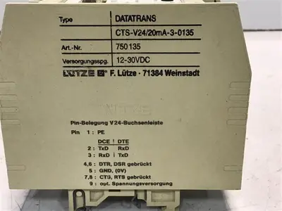 USED LUTZ DATATRANS CTS-V24