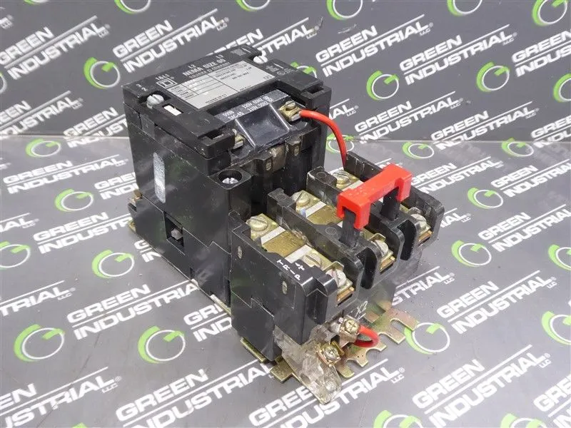 Square D 8536 SA0 12 Size 00 Motor Starter 1-1/2 or 2 HP 120V Coil Used