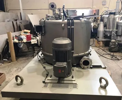 Krauss-Maffei VZU 125/2.5 ATEX perforate basket centrifuge, 316L SS.