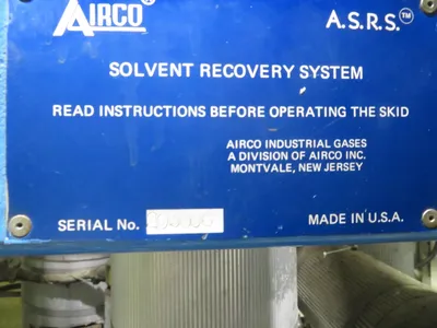 AIRCO solvent recovery still Printing & Converting, solvent recovery | Mark One Machinery (6)