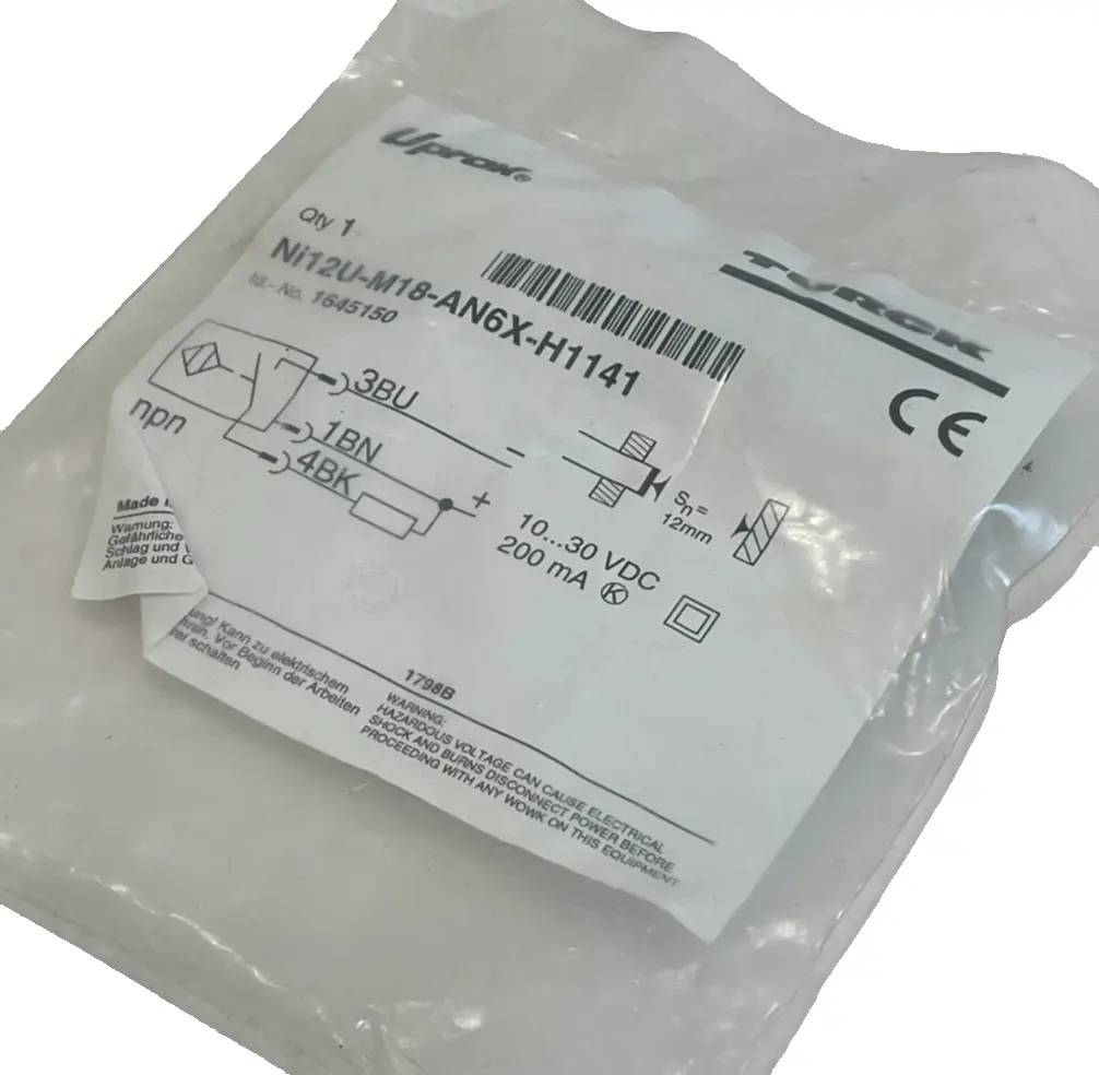 NEW TURCK NI12U-M18-AN6X-H1141 INDUCTIVE SENSOR 1645150 NI12UM18AN6XH1141