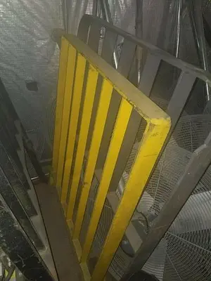 Used Takeoff Forklift Mast Guard,  33" X 40" Overall Dimensions
